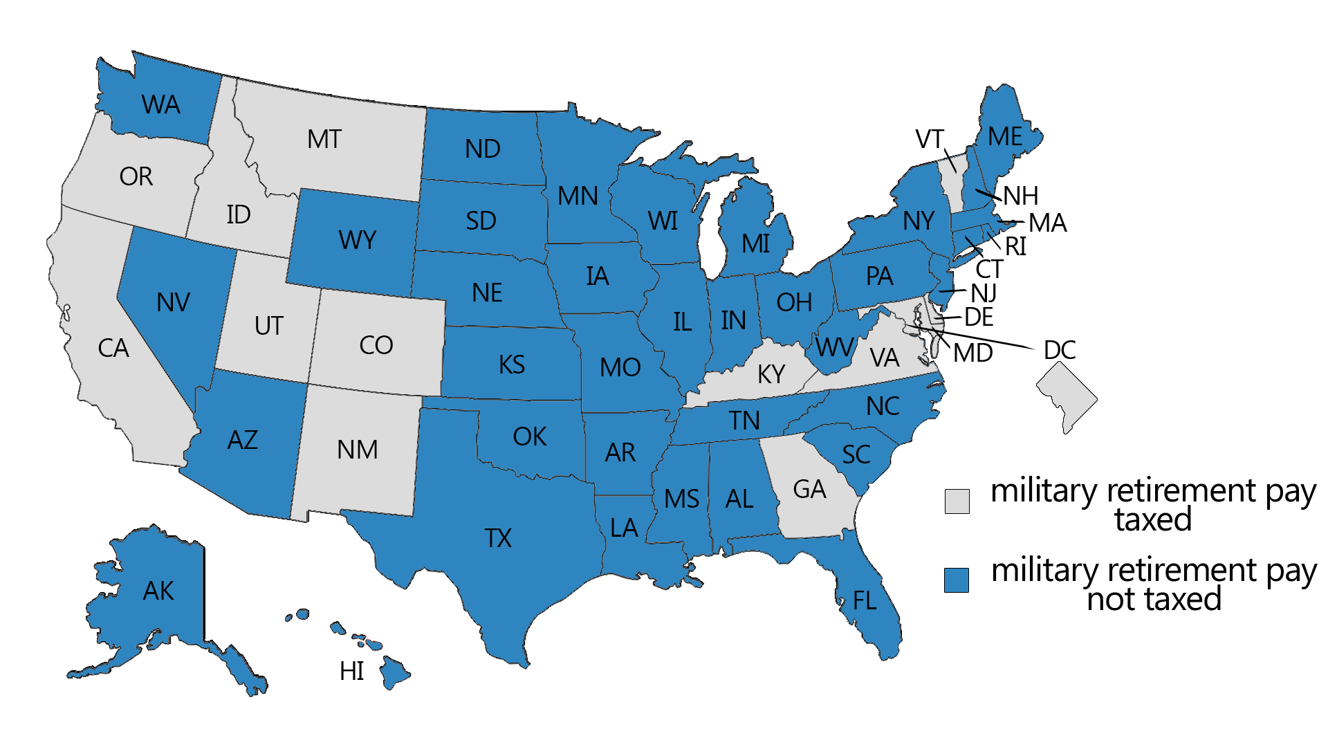 2026 State Taxes On Military Retirement Pay