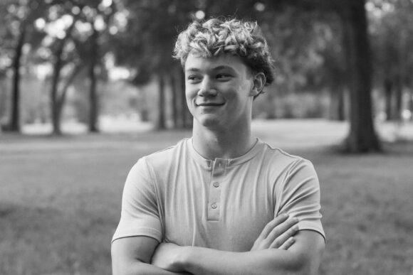 Southside High School senior Jaik Chadwick, 17, of Youngsville, Louisiana, is considering options for his future outside of his parent’s house and weighing spending money to gain an education through college versus earning money while gaining experience through the military.